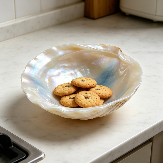Iridescent Mother of Pearl Shell Bowl