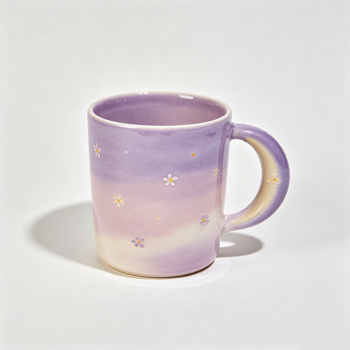 Lavender Daisy Gradient Mug
