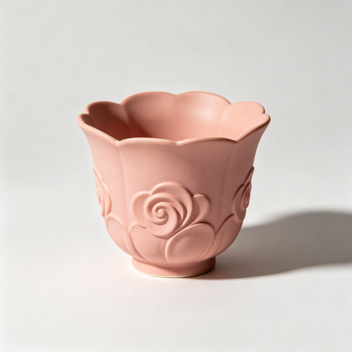 Matte Pink Rose Cup